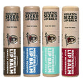 Dr. Squatch Natural Lip Balm - Petrolatum Paraben Artificial Flavor- - Shea Butter Beeswax Vitamin E - Original Squatch Vanilla Bourbon Coconut Cove Wild Watermelon (0.25 Oz 4 Pack)