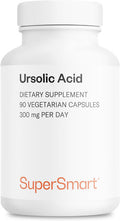 Supers Mart - Ursolic Acid 300Mg Per Day (Well-Tolerated) - Rosemary Leaf Extract Supplement | Non-Gmo & Gluten Free - 90 Vegetarian Capsules