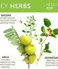 Himalaya Hello Joy With Ashwagandha For Improving Mood And Spirits & Himalaya Hello Alert Mind With Bacopa For Energy Focus & Attention Herbal Supplement 60 Capsules Each
