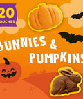 Annie's Halloween Shapes Organic Graham Cracker Snacks, Chocolate and Honey, 20 Pouches, 20 oz