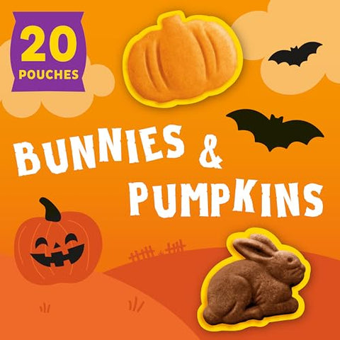 Annie's Halloween Shapes Organic Graham Cracker Snacks, Chocolate and Honey, 20 Pouches, 20 oz