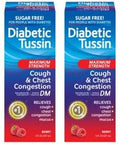 Diabetic Tussin Dm Maximum Strength Cough Medicine With Chest Congestion Relief 8 Fl Oz Liquid Cough Syrup Safe For Diabetics Berry Flavored (Pack Of 3)