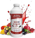 Buried Treasure Red20 Fusion Superfood Blend " Acai Beets Blueberry Fiber Adaptogens Lutein Vegan Vollagen Natural Energy Digestion Eye Health & Wellness Support 32Oz Liquid
