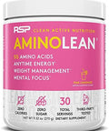 Rsp Nutrition Aminolean Pre Workout Energy (Pink Lemonade 30 Servings) With Truefit Protein Powder (Chocolate 2 Lb)