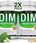 Toplux Dim Supplement 910 Mg Plus Bioperine Complex Diindolylmethane To Support Hormone Balance And Estrogen Metabolism Helps With Menopause Acne Pcos Better Skin Bodybuilding For Men Women 60 Capsules