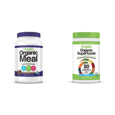 Orgain Organic Plant Based Meal Replacement Powder Creamy Chocolate Fudge Organic Green Superfoods Powder Original Antioxidants 1 Billion Probiotics Vegan Dairy Gluten 0.62 Pound