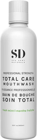 Spa-Dent Natural Mouthwash - Dry Mouth Hydrating Action Alcohol Free Dental Office Technology Made in Canada with Advanced Dental Grade Ingredients, White, 600 ml (Pack of 1)
