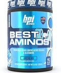 Bpi Sports Best Aminos Bcaa Powder Post Workout & Glutamine Recovery Drink With Branched Chain Amino Acids For Hydration & Recovery For Men & Women Cotton Candy 25 Servings