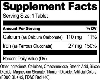 21St Century Iron 27 Mg Ferrous Gluconate Tablets 110 Count (Pack Of 2)