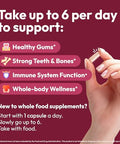 Strong Jaw Gum Restore - Gum Repair For Receding Gums Teeth Magnesium Supplements Oral Care Remineralizing Dental Health Vitamins For Adults 1 Month Supply 180 Capsules Made In Usa