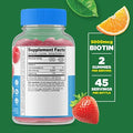 Lifeable Sugar Vitamin D Kids + Biotin Kids Gummies Bundle Great Tasting Vitamin Supplement Gluten Gmo Chewable Gummy