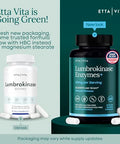 Etta Vita Potent Lumbrokinase Supplement 40Mg/Serving (Max Activity - 800000 Units) - Lumbrokinase Enzymes Capsules For Energy Support Digestion Detox Cognition & Gut Health - Similar To Nattokinase