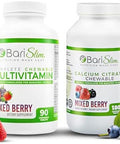Barislim Chewable Bariatric Multivitamin Tablets - Specially Formulated Chewable Tablets For Patients After Weight Loss Surgery - Easy To Digest & Great Tasting Fruit Flavors Pack Of 2