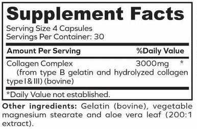 Envitamin Collasyn Advanced Collagen Peptides Capsules 120 Count