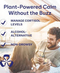 Blueshift Stress Relief Drink Mix For Adults " Blackberry Sage Ashwagandha Lemon Balm L'Theanine Gaba & B'Vitamins Zero'Sugar Stick Packs " Nondrowsy Cortisol Balance Calm 10 Ct