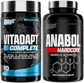 Nutrex Research Anabol Hardcore and Vitadapt Complete Sports Multivitamin with KSM66 Ashwagandha