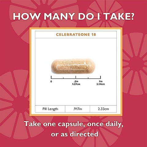 Celebrate Vitamins CelebrateONE 18 Multivitamin with Iron and Balance Probiotic + Prebiotic Capsules Bundle Bariatric Vitamins for PostGastric Bypass and Sleeve Gastrectomy Essential Digestive and Nu