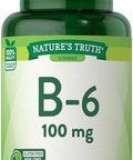 Nature's Truth Vitamin B-6 100mg Tablets, 100 Count