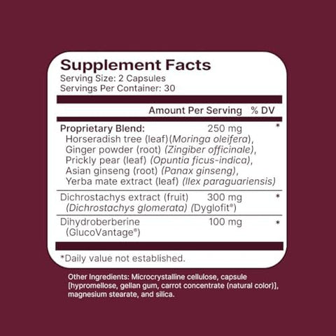 Santo Remedio Berberine Dietary Supplement Vegetarian No Added Sugar 60 Capsules 30 Servings.