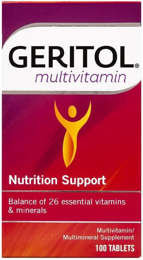 Geritol Multivitamin Nutritional Support 100 Tablets