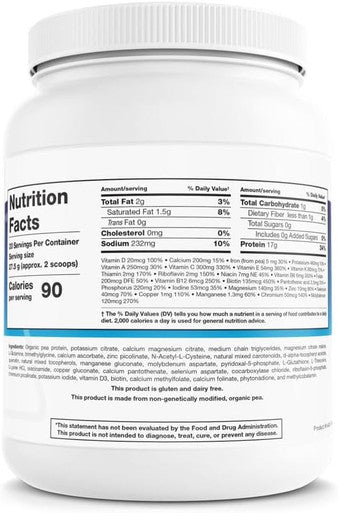 Biotics Research NutriClear Easy-to-Use Powder. Nutritional Support for Detoxification and Metabolic Clearing. Glutathione. NAC. 17 g Organic Pea Protein Per Serving. Medium Chain Triglycerid