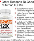 Nuturna Neuropathy Support Supplement With 1200 Mg Pure Alpha Lipoic Acid Maximum Strength Nerve Formula To Fortify Nerves In Fingers Hands Toes & Feet Best Natural Nerve Relief Support 180 Capsules