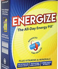 Energize Caffeine Pills - Fast Acting Energy Pill - Healthy Focus Brain Supplement - Improved Performance, Alertness, And Clarity - All Day Energy, No Jitters, No Crash - 28 Time Released Tablets