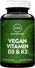 Mrm Nuturition Vegan Vitamin D3 & K2 Bone + Immune Health Made From Lichens Supports Calcium Absorption Vegan + Vegetarian Friendly 60 Servings