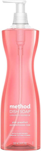 Method Dish Soap Pink Grapefruit 18 Ounce Packaging May Vary (Pack of 6)