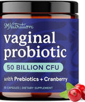 Smnutrition Vaginal Probiotics 50 Billion Cfu For Vaginal Health & Ph Balance For Women Healthy Odor & Yeast Balance Womens Probiotics And Prebiotics With Cranberry Extract Shelf Stable Vegan 30 Ct