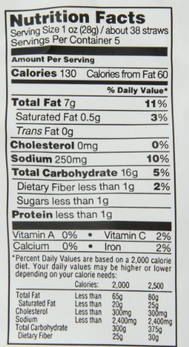 Sensible Portions Veggie Straws Sea Salt 5 Ounce