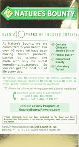 Nature'S Bounty Ultra Strength Probiotic 10 140 Capsules