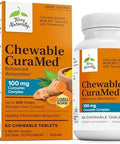 Terry Naturally Curamed 100 Mg Curcumin Complex Enhanced Absorption Curcumin Supplement With Turmeric Brain & Liver Health Support Supplement Vegan Dietary Supplement 60 Chewable Tablets