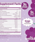 Wellah Pre-Workout Creatine Powder (30 Servings) Grape - 200Mg Caffeine 3G Creatine Monohydrate 5G Citrulline Malate Pre-Workout With Creatine Supplement
