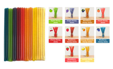 Tea Bunch 70Pcs Tea Variety Pack 25x2 Assorted Tea Flavors with 20 Honey Sticks Tea Sampler with Herbal Green Black and Chai Tea Bags