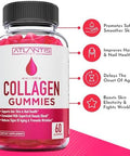 Atlantis Nutrition Collagen Peptides Gummies For Women - Formulated With Type I & Iii - Vitamin & Superfruit Beauty Blend - Formulated To Support Hair, Nail & Skin Health 60 Count