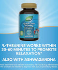 Nature'S Way Quick Calm Gummies L-Theanine For Relaxation Fast-Acting Stress Relief From L-Theanine Within 30-60 Minutes With Ashwagandha Vegetarian Mixed Berry Flavored 60 Gummies