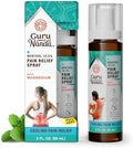 Gurunanda Menthol Pain Relief Spray With Magnesium " 10.5% Menthol Cooling Spray For Soothing Targeted Relief 2 Oz
