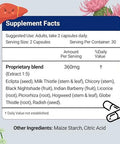Herbion Naturals Liver Support Herbal Blend With Milk Thistle Supports Healthy Liver Function Promotes Detoxification Supports Appetite 60 Vegicaps (Pack Of 48)