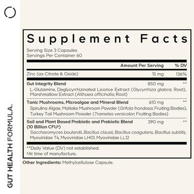 Codeage Gut Health Supplements Vegan Formula 180 Capsules