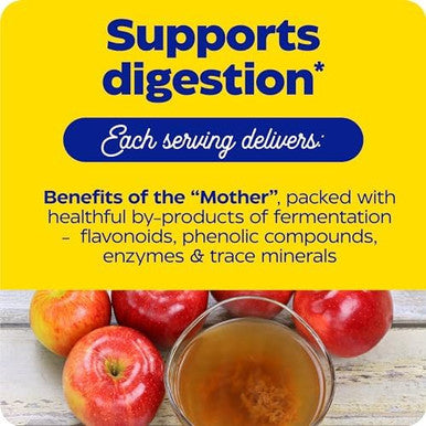 Enzymedica Apple Cider Vinegar Gummies Made With The Mother 12 Organic Usagrown Apples Per Bottle[C][D] 1000 Mcg Vitamin B12 Per Serving Natural Apple 74 Count