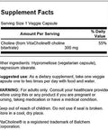 Swanson Vitacholine 300 Milligrams 60 Veg Capsules