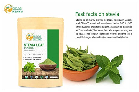 Herbs Botanica Stevia Powder Pure Extract Natural Sweetner Sugar Alternative For Keto Diet ZeroCalorie Sugar Alternative No Aritificial Sweetner added. 100% Natural 5.3 oz