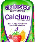 Viactiv Calcium Chews and vitafusion Calcium Gummies 60 Chews and 100 Count Bone and Teeth Health Supplements