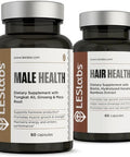 Les Labs Mature Male Bundle- Male Health and Hair Health Support Healthy Male Hormone Levels Endurance and a Great Head of Hair