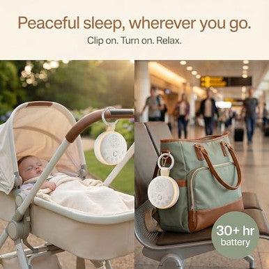 Cymrix White Noise Machine For Baby & Adults With 21 Relaxing Sounds & Adjustable Night Light Rechargeable & Portable Sleep Aid For Home & Travel
