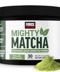 Force Factor Mighty Matcha Powder Premium Organic Matcha Green Tea Superfood To Support Calm Energy Focus Antioxidant Protection & Vitality Naturally Unflavored 30 Servings