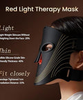 Memtim Red Light Therapy Mask For Face 4 Modes Cordless Led Face Mask Light Therapy With 2000Mah Rechargeable Remote Led Face Mask At Home& Travel