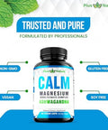 Pius Nature Calm Magnesium Glycinate With Ashwagandha Root Extract