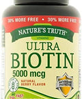 Nature's Truth Biotin 5000 Mcg, Fast Dissolve Tabs, Natural Berry Flavor, 78 Count (Pack of 3)